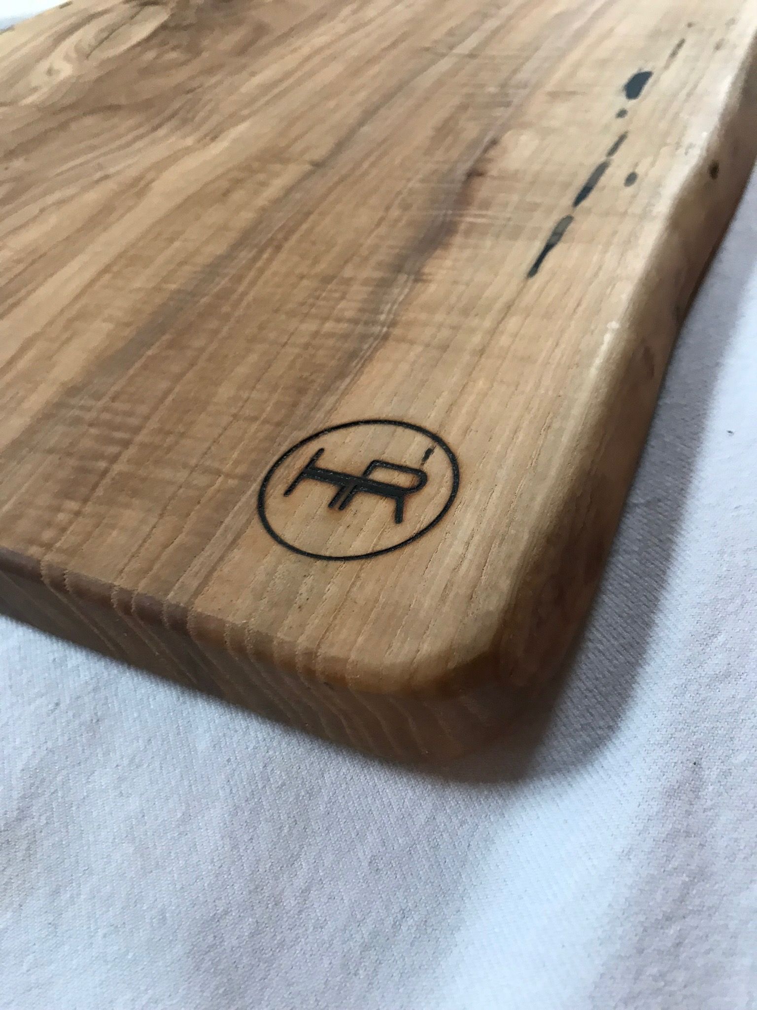 Buy Hand Crafted Large Ash Live Edge Cutting Board / Serving Board