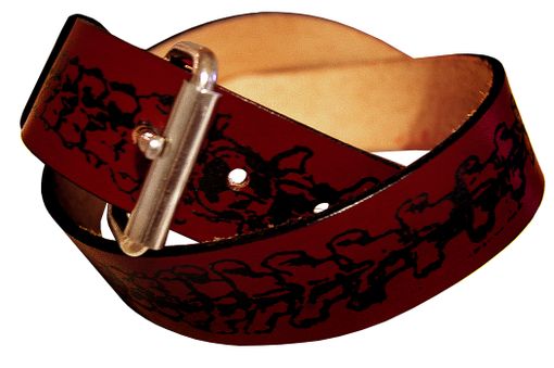 Custom Made Vertebrae Leather Belt