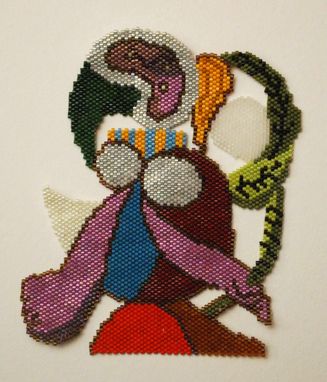 Custom Made Picasso Portrait Necklace Ii