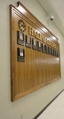 Custom Made "Hall Of Leaders"  Display Board