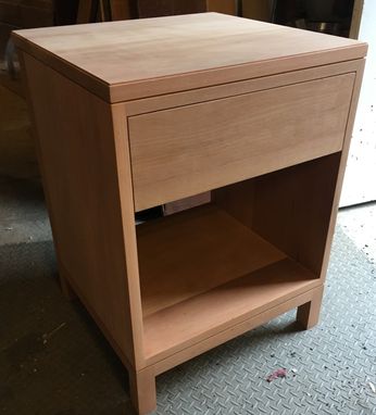 Custom Made Handcrafted Mahogany Classic Modern Nightstand