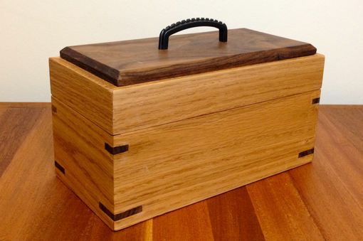 Custom Made Maple And Walnut Lidded Box