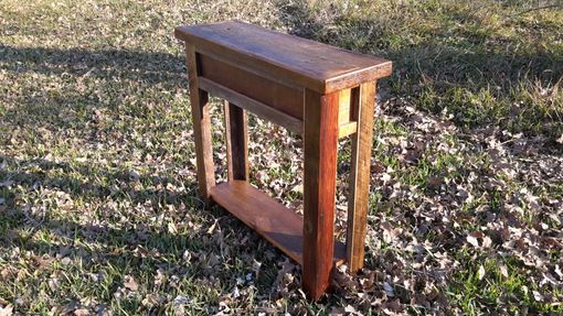 Custom Made Authentic Montana Made Barnwood Sofa Table/Entryway Table