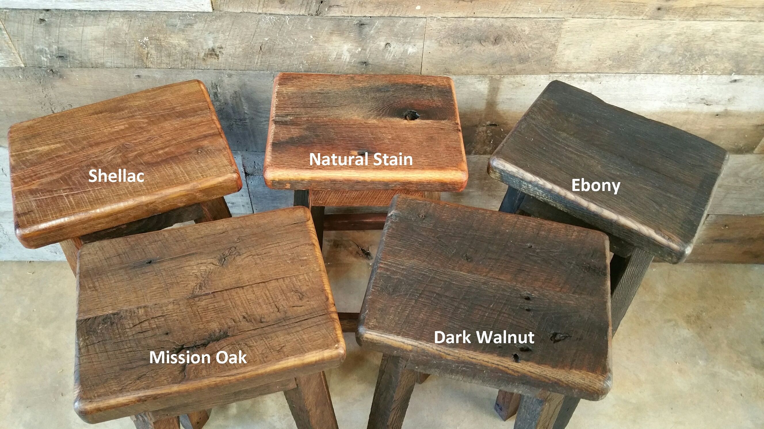 Buy Custom Reclaimed Barn Wood Rectangle Stools With Free Shipping