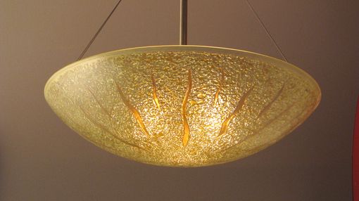 Custom Made Sunburst Bowl Light