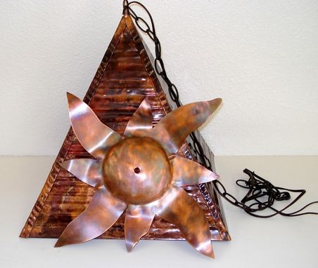 Custom Made Copper Pyramid Chandelier