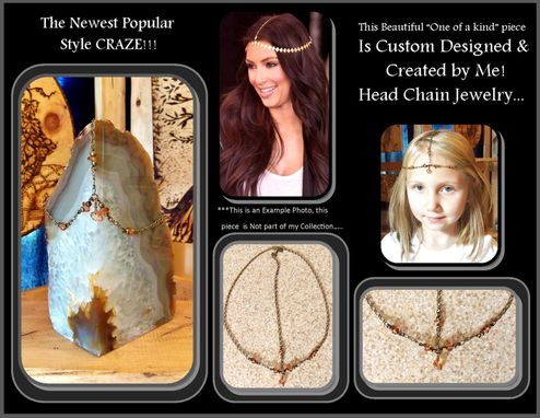 Custom Made New, Custom Hair Jewelry, Hair Chain, Healing Jewerly, Hair Jewelry, Amber
