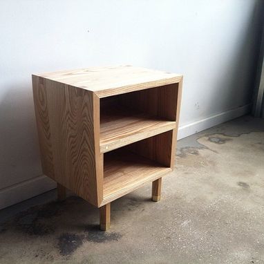 Custom Made Lovely Ash Nightstand End Table - Ash