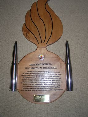 Custom Made Custom Made Plaque For Retired Military Ammo Ordnance