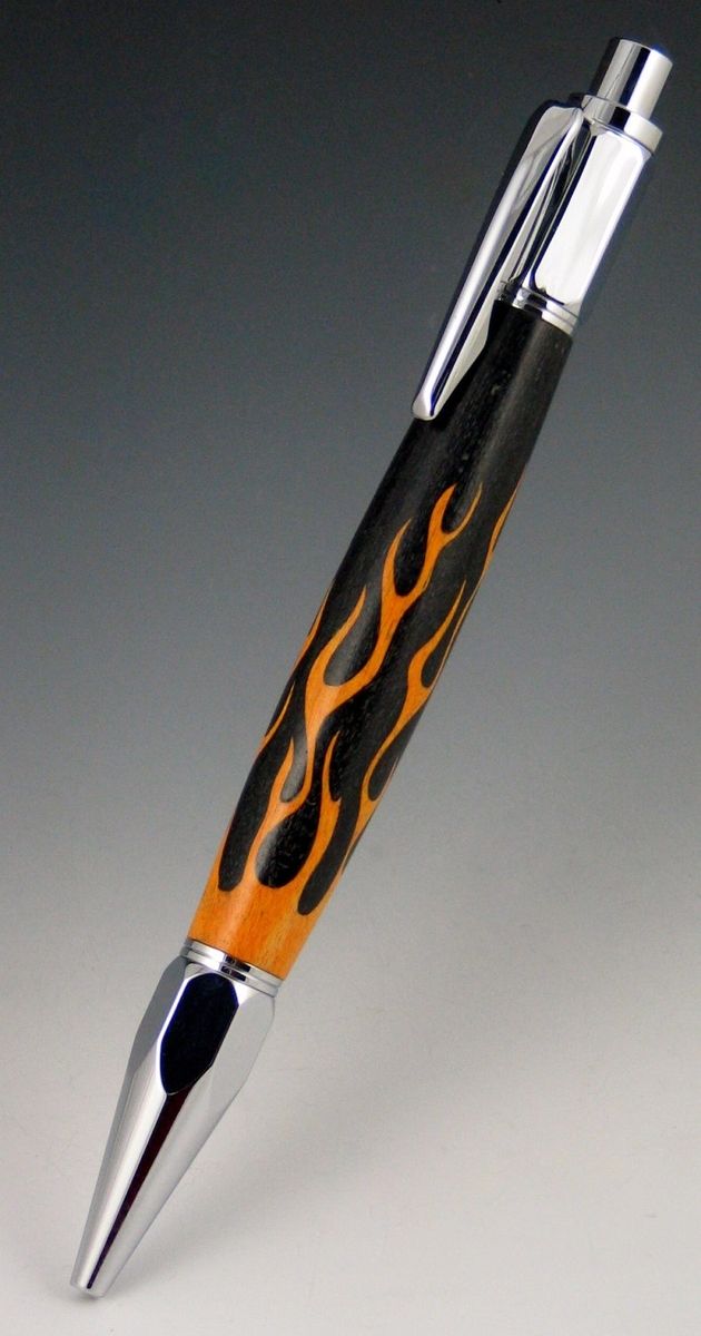 Hand Made Hand Crafted Inlay Wood Pens by WakefieldWoodworker