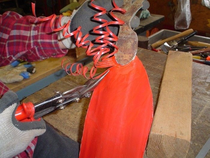 Hand Made Handmade Upcycled Metal Exotic African Lady Wall Art