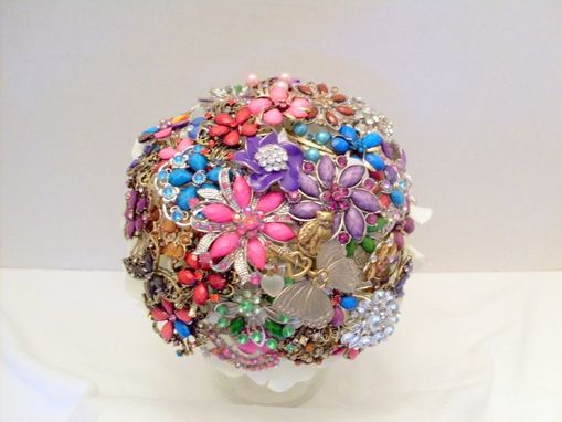 Custom Made Jeweled Brooch Bouquet, Alternative Wedding Bouquet