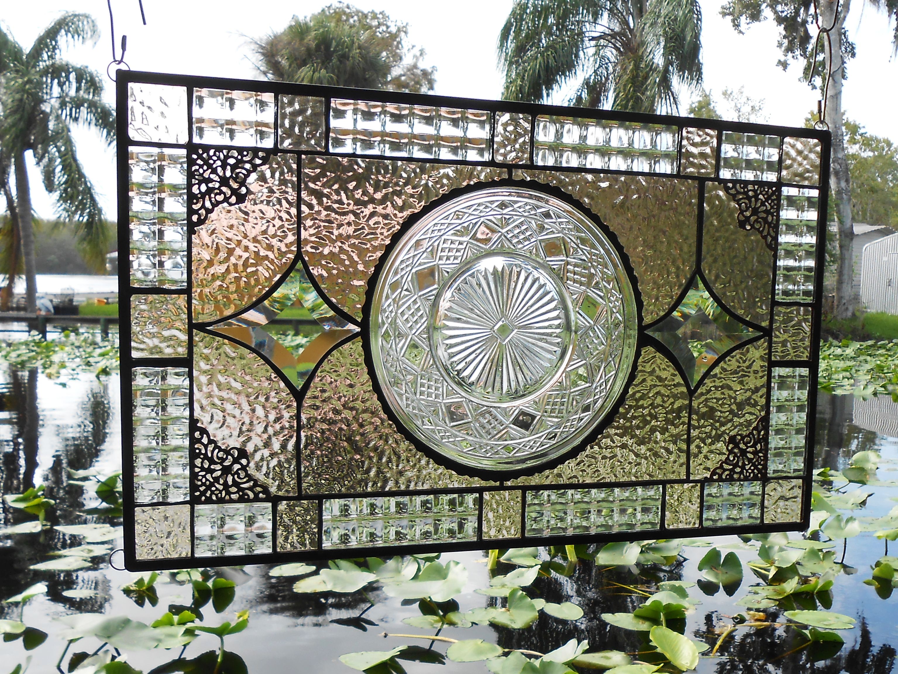 Buy A Hand Made Recycled Depression Glass Imperial Stained Glass