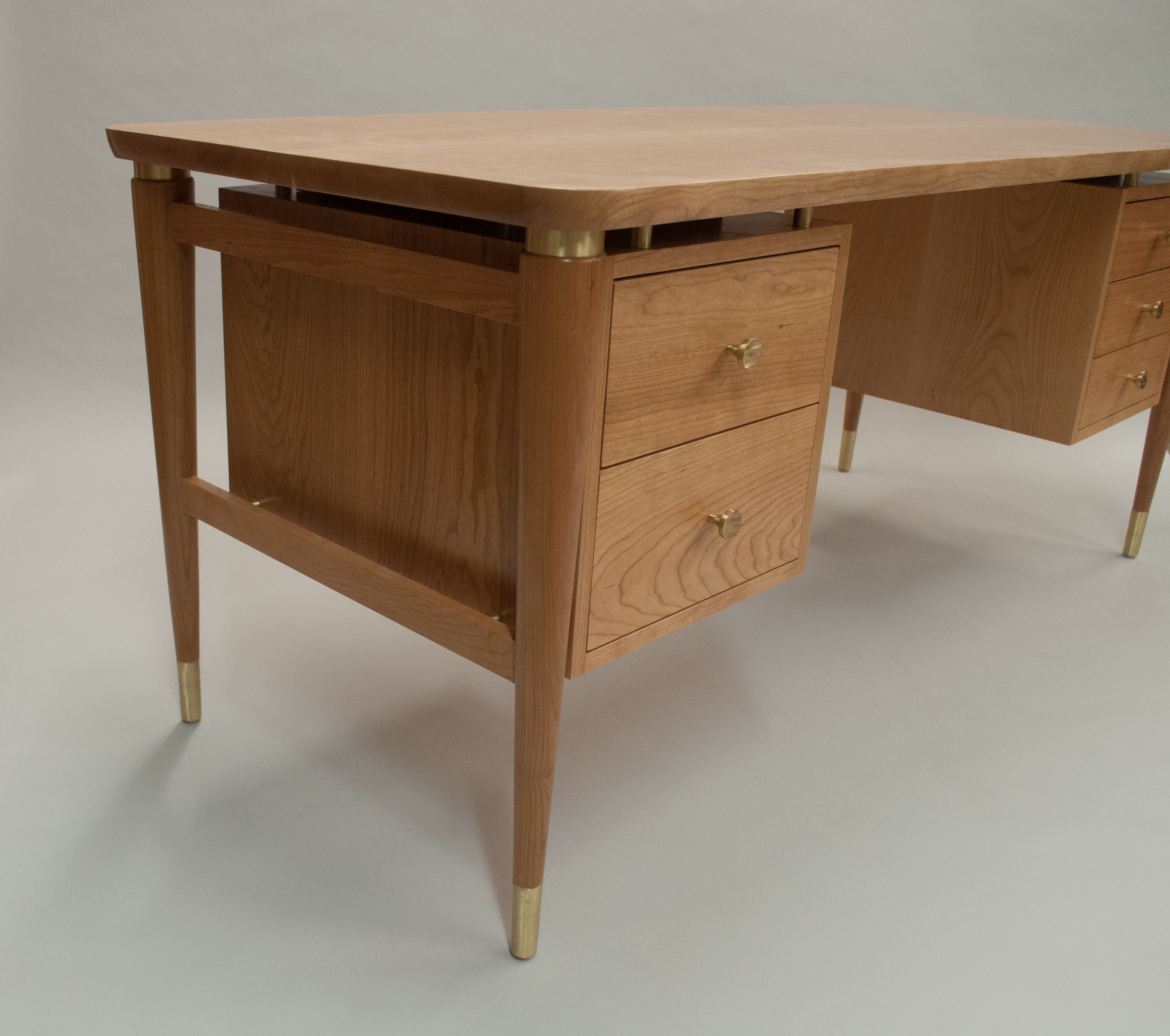 Custom Made MidCentury Modern Desk by Cherry Brook Woodworks