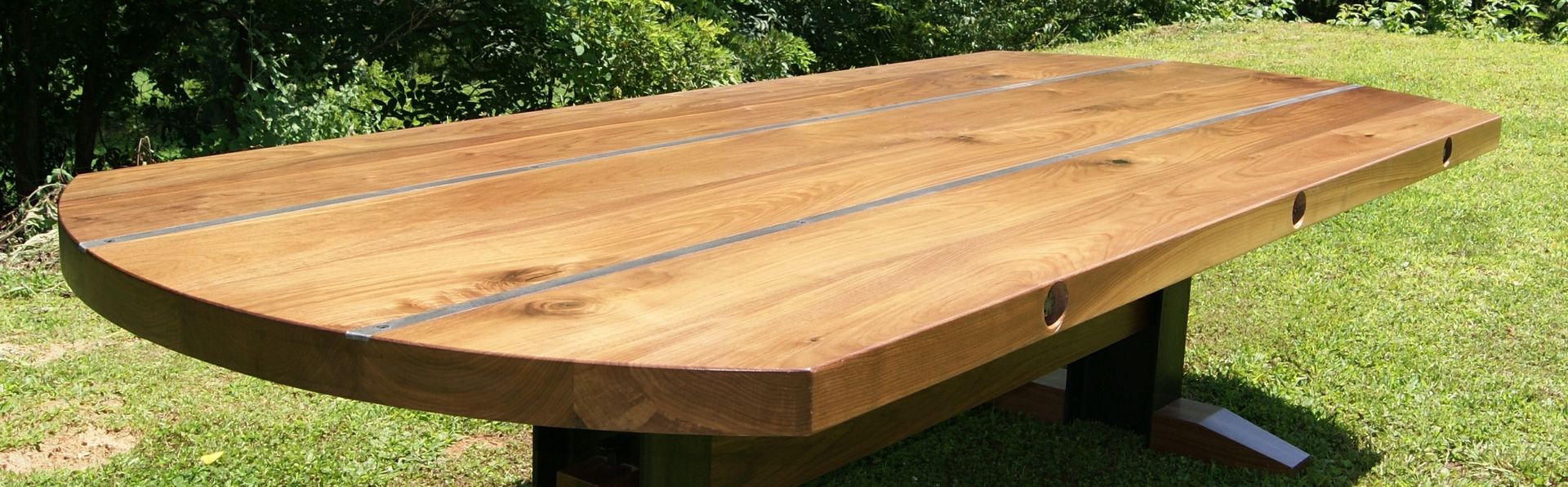 Hand Crafted Steel IBeam Table by Hayes Furniture Design