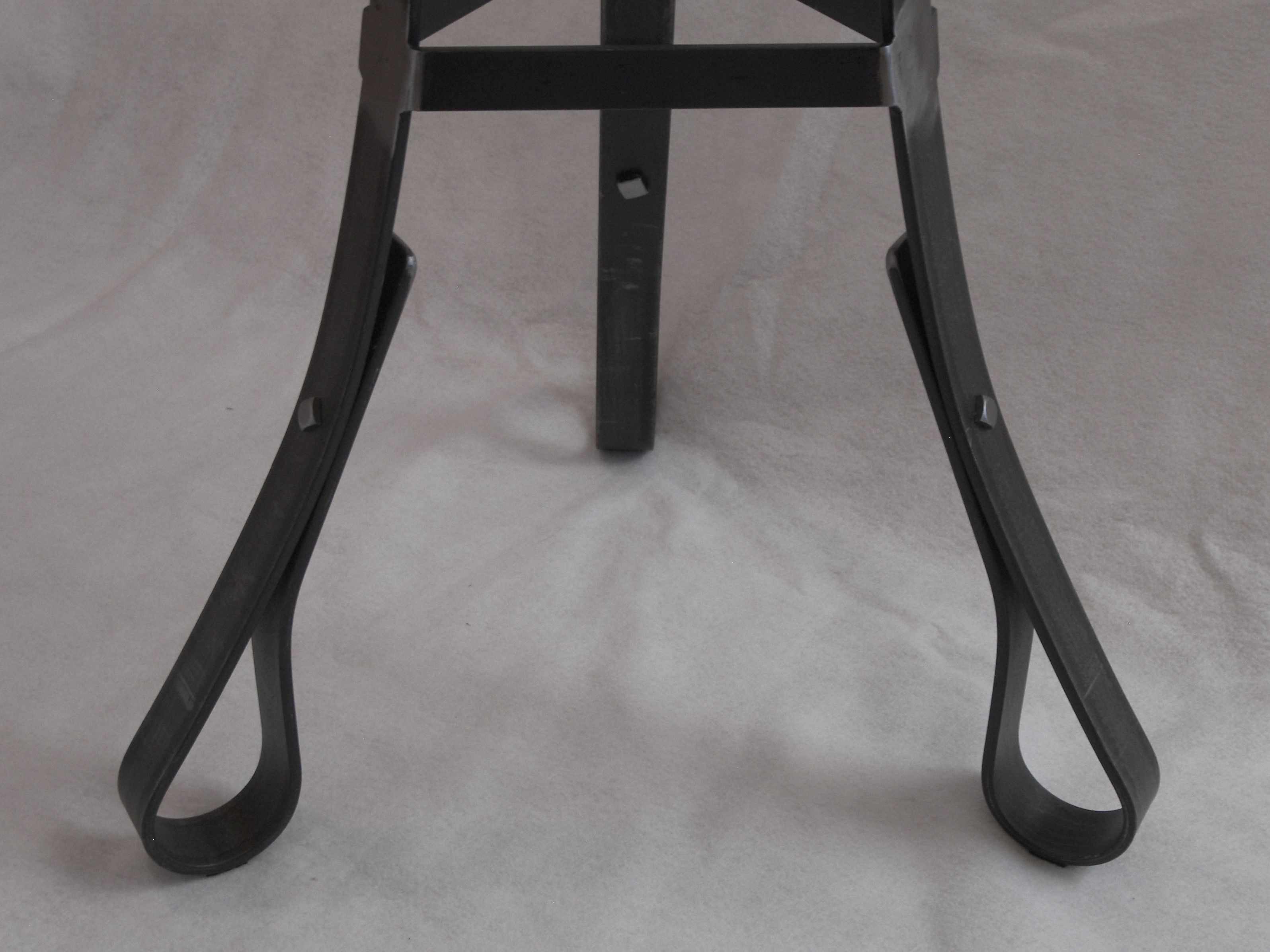 Hand Crafted Wrought Iron Table Base, Steel Legs, Iron Table Top Support by Rustic