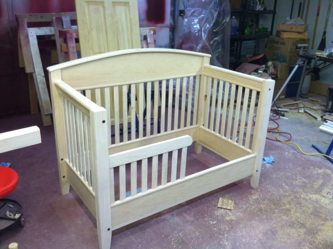 Hand Crafted 3-In-1 Crib, Toddler Bed, Full Size Bed by Venia ...