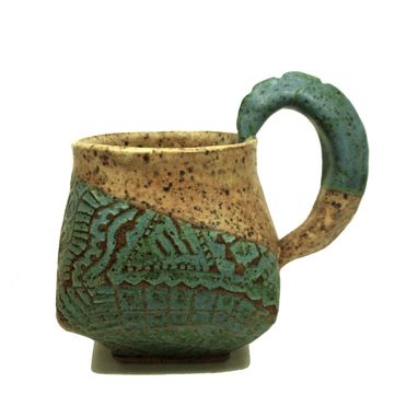 Custom Made Hand Built Stoneware Cup