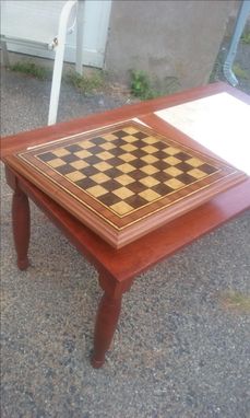 Custom Made Burlwood Veneer Chessboard