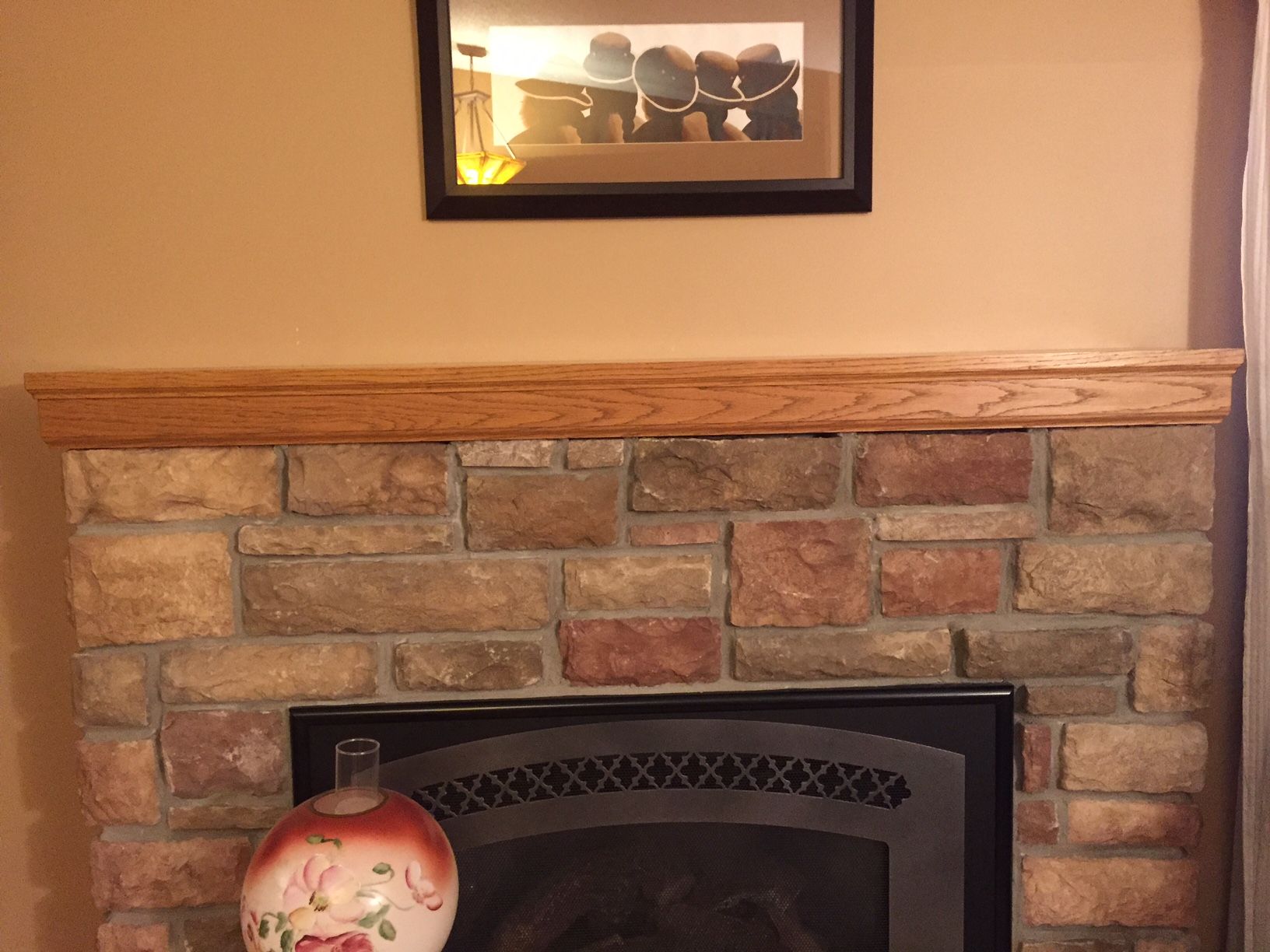 Hand Made Custom QuarterSawn Red Oak Mantel Craftsman Style by Custom