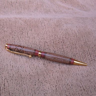 Custom Made Wood Pen Of Walnut And Paduke   S011