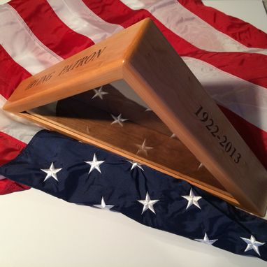 Custom Made Custom Wooden Flag Boxes