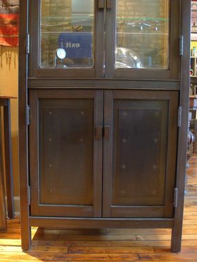 Custom Made Cabinet – Traditional Design Steel & Glass 4 Door