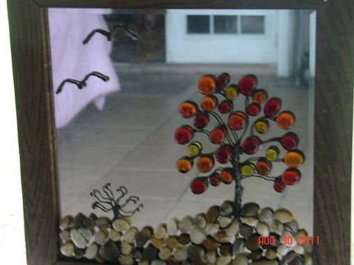 Custom Made Mirrored Picture Of Tree Of Life Flourishing