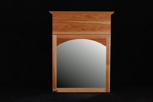 Custom Made Hickory Medicine Mirrored Cabinet