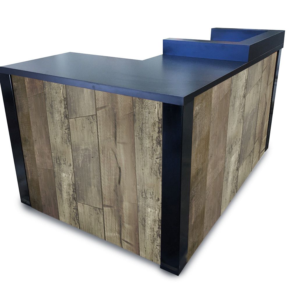 Buy A Hand Crafted 52 Dockside Distressed Laminate Wood L Shaped