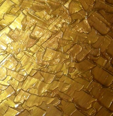 Custom Made Abstract Gold Original Painting Sale 22% Off - Free Shipping