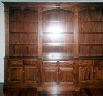 Custom Made Mahogany Wall Unit