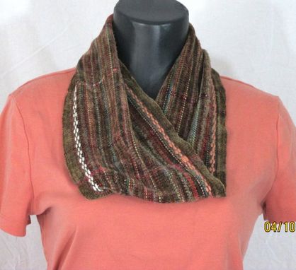 Custom Made Warm And Cozy Handwoven Short Mobius Scarf