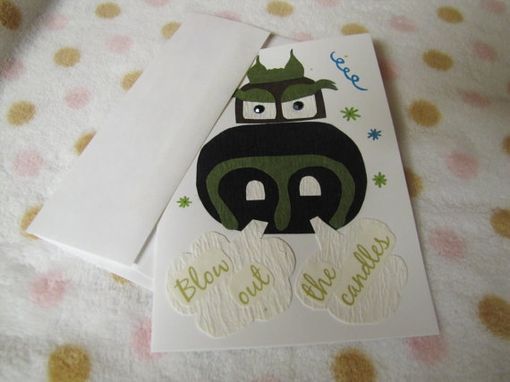 Custom Made Handmade 5x7 Ooak Happy Birthday Cards With Envelope