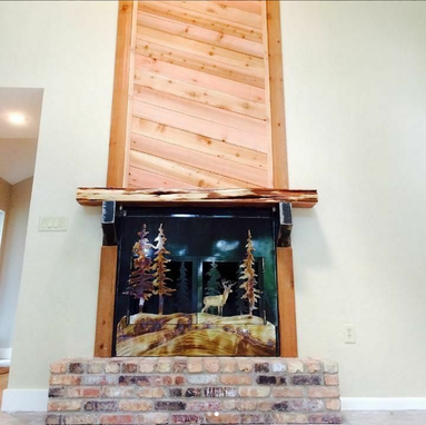 Custom Made Fireplace Screen