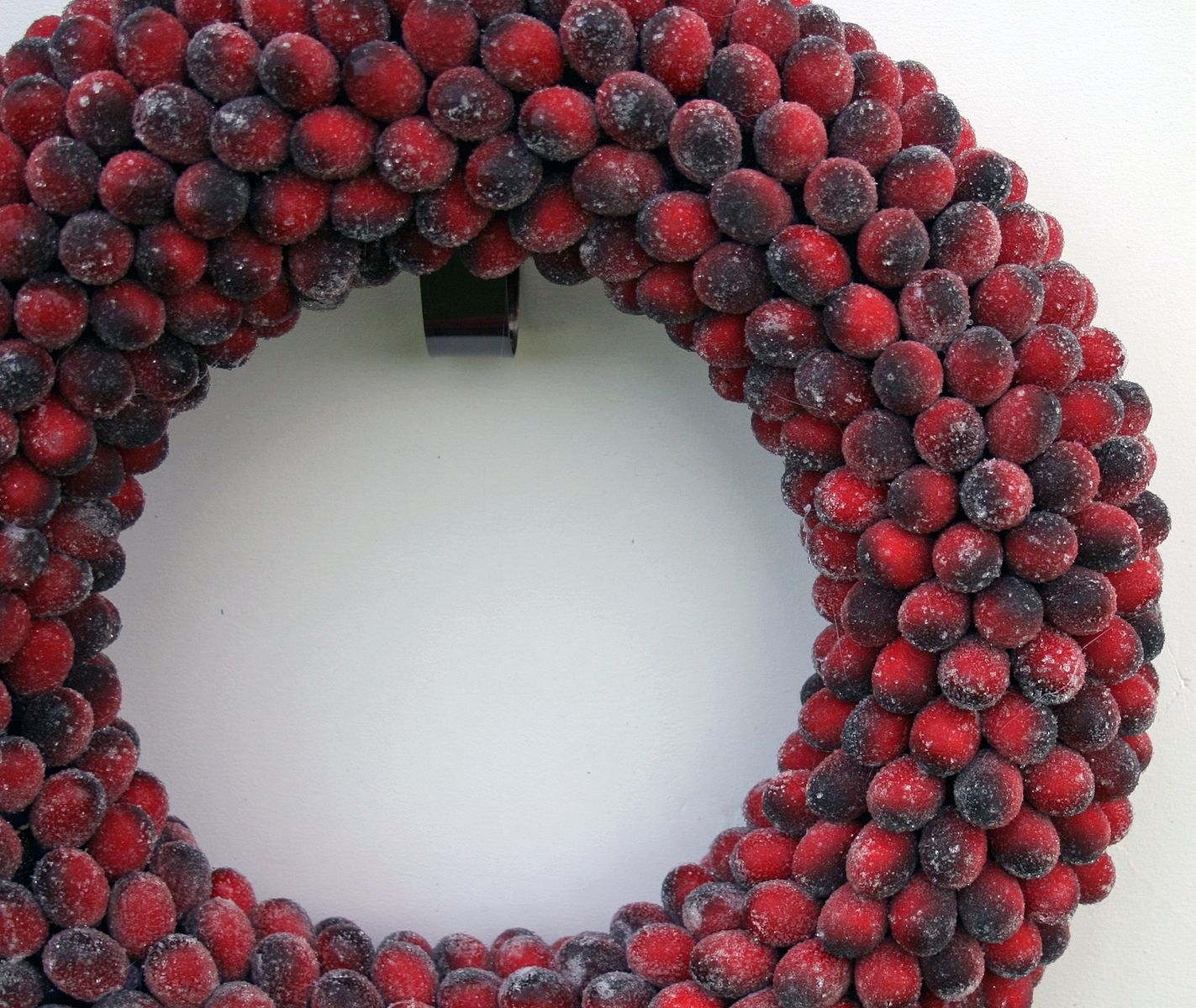 Custom Made Frosted Cranberry Wreath by DyJo Designs