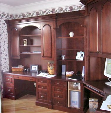 Custom Made Home Office In Cherry