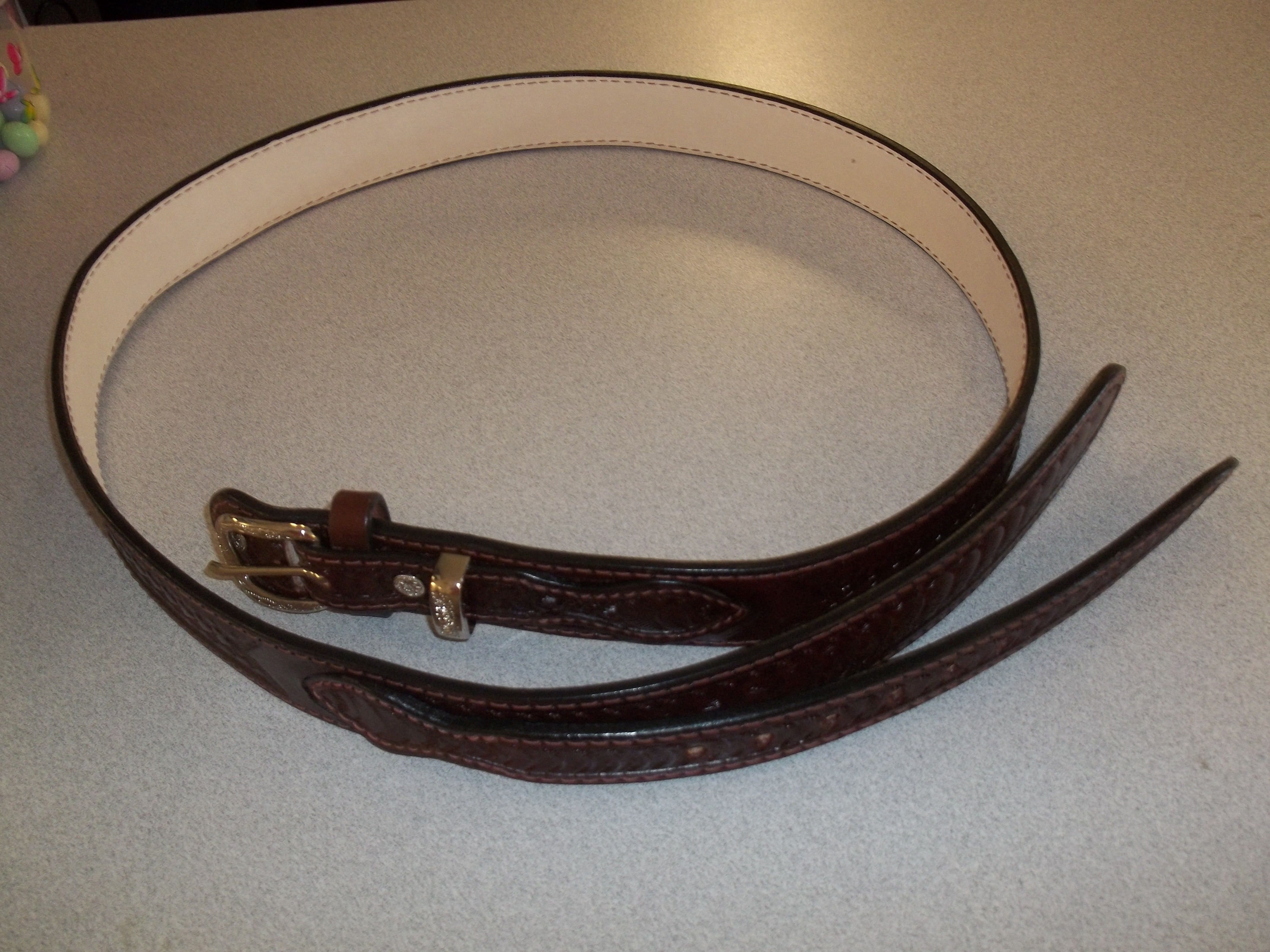custom made leather ranger belts