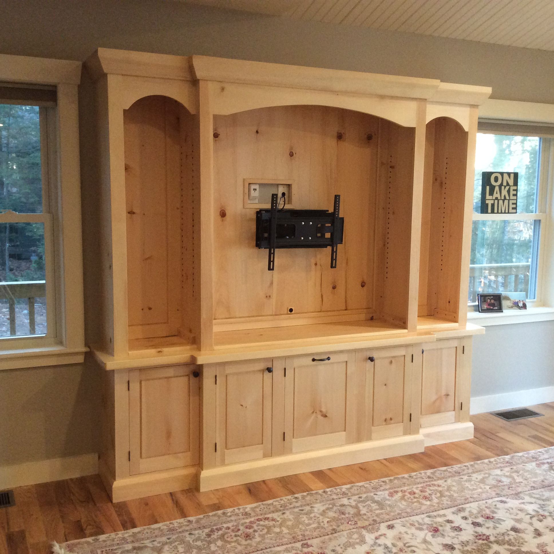 Custom Pine Entertainment Center by David Klenk