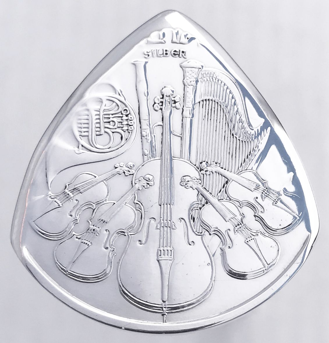 Hand Crafted The Original Coin Guitar Picks® From 1 Oz. Silver Rounds