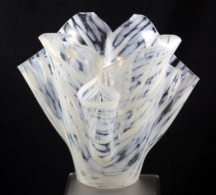 Custom Made White Glass Vase