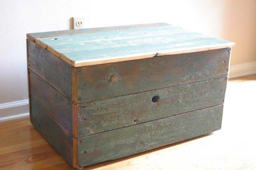 Custom Made Reclaimed Barn Wood Storage Chest