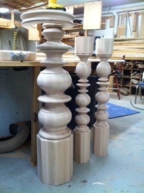 Custom Made Custom Turned Stair Newel Post