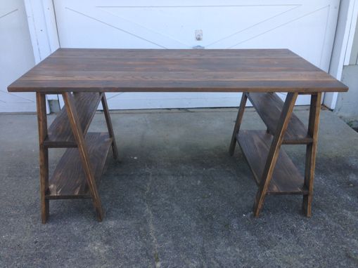 Custom Made Sawhorse Desk