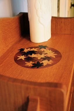 Custom Made Falling Leaves Arts And Crafts Bookcase