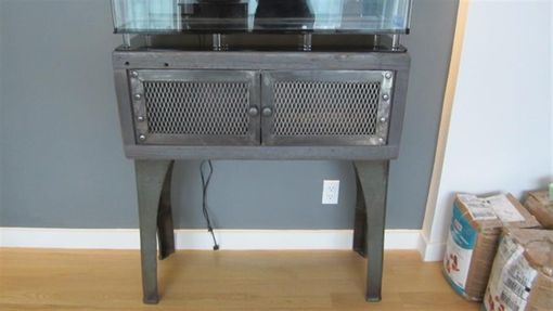 Custom Made Industrial Fish Tank Stand