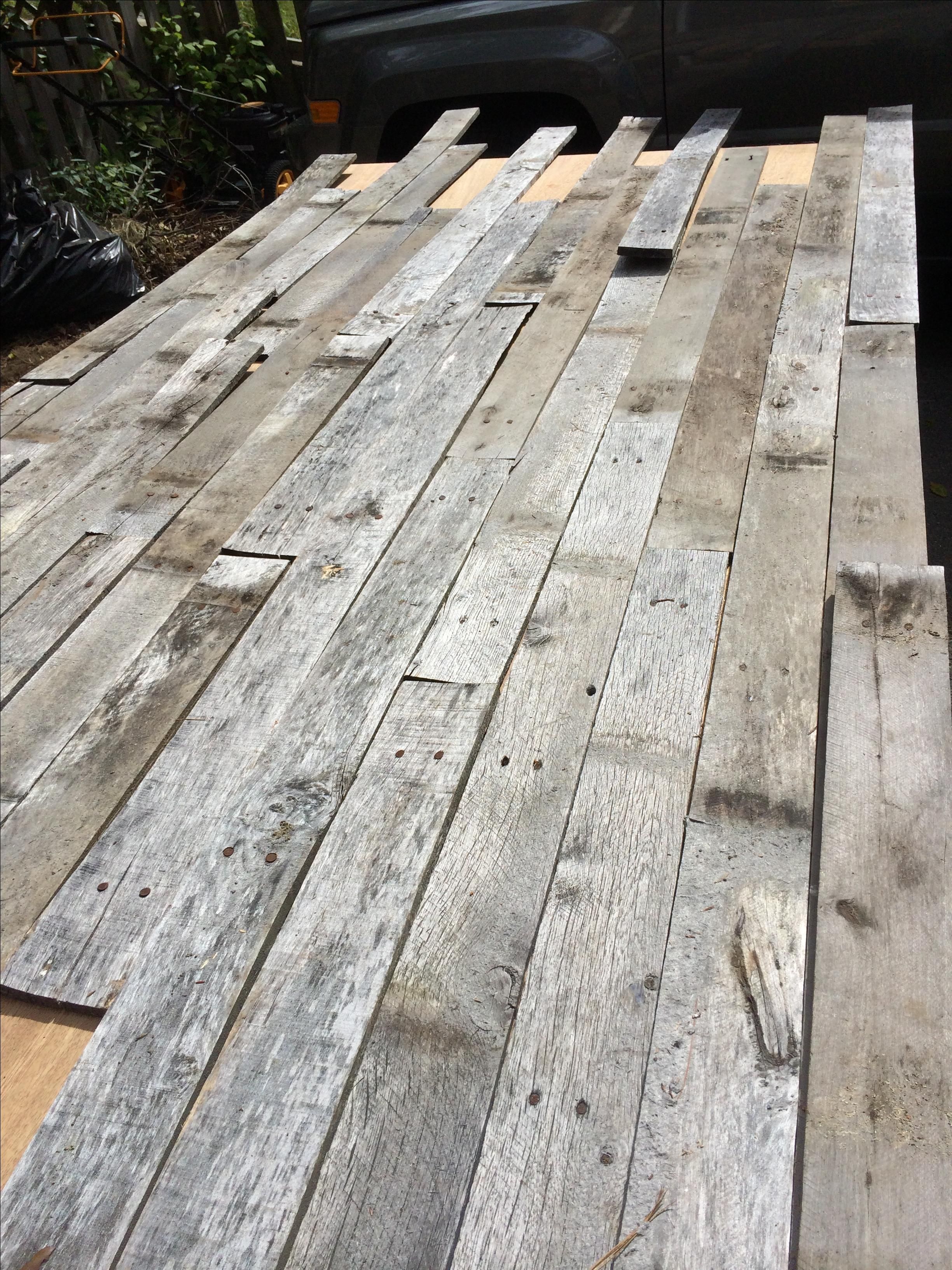 Buy Hand Made Reclaimed Pallet Wood (Oak), made to order from Oldham