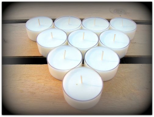 Custom Made Unscented Soy Tealights