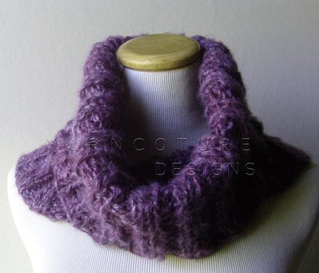 Custom Made The Knit Ribbed Cowl For Women / Soft And Warm