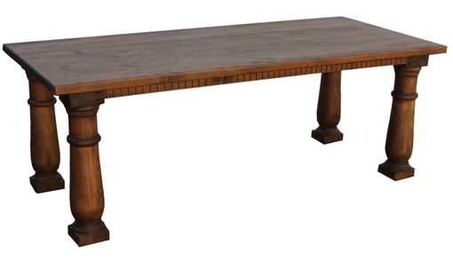 Custom Made Traditional Postobello Dining Table In Reclaimed Wood